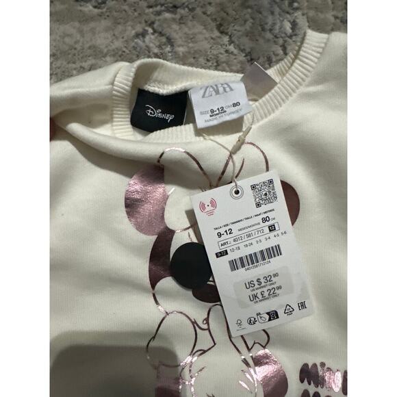 Zara FAUX LEATHER MINNIE‎ MOUSE DISNEY DRESS 9-12 Months - Picture 4 of 7